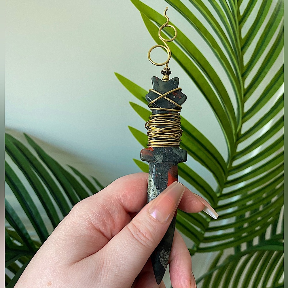 Magic Wand ~ Unakite Knife